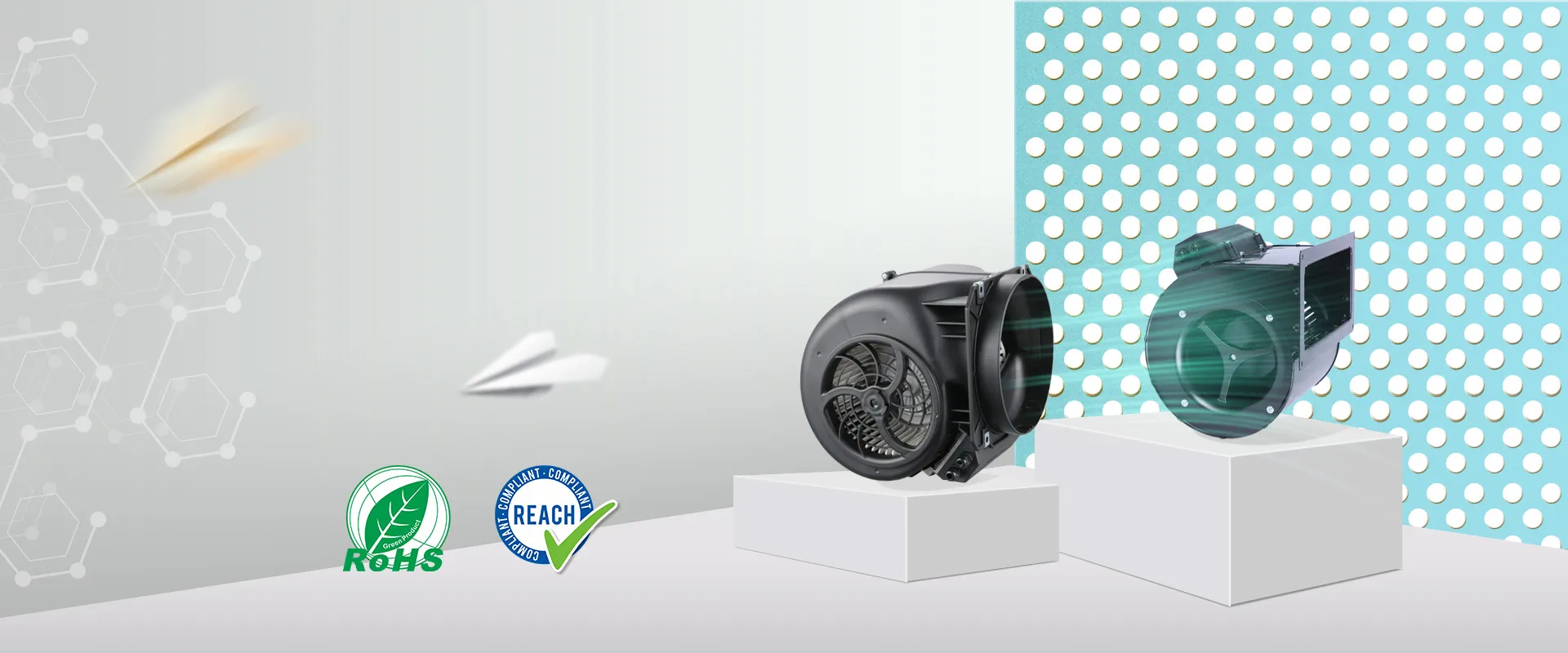 Ventiladores centrífugos curvados hacia adelante